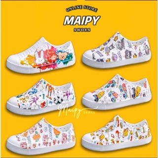 [HCM] Giày nhựa Nữ in họa tiết đi biển, du lịch, đi mưa - Chất liệu EVA siêu mềm siêu nhẹ chống nước Maipy G027