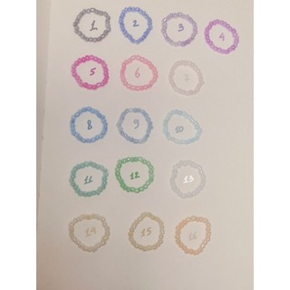 (XẢ HÀNG) Nhẫn hạt cườm basic màu pastel, ánh xà cừ