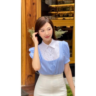Áo sơ mi thô cổ đức mí ly yếm ngực mã 4380