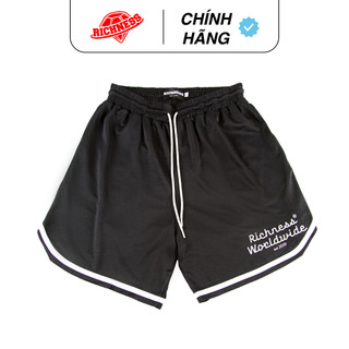 Quần Short RICHNESS  BASKETBALL JERSEY SHORT Unisex ( Đen ) Menswear Nam