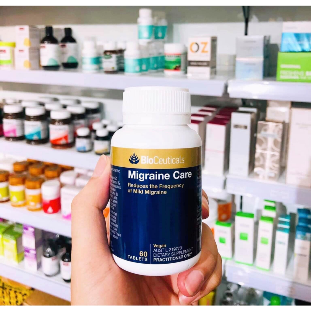 Bill Úc - BioCeuticals_Migraine_Care_60_viên_giảm_rối_loạn_tiền_đình