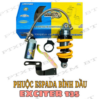 Phuộc sau espada bình dầu xoay 3 chiều cho xe ext 135