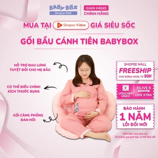 Gối bầu cánh tiên BabyBox giảm đau lưng đỡ bụng cho bà bầu một giấc ngủ ngon
