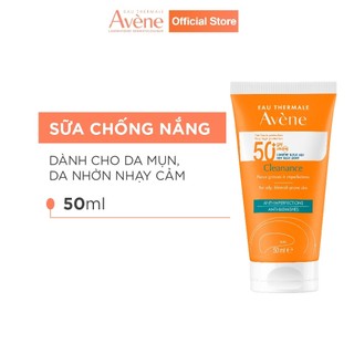 (Quà tặng không bán) Sữa chống nắng quang phổ rộng cho da dầu mụn AVÈNE CLEANANCE PROTECT 50+ 50ml BLUE LIGHT
