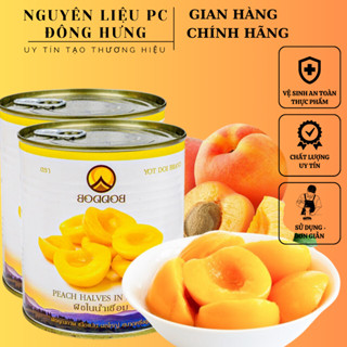 Đào Ngâm BODDOB hộp có nắp giật 820gr