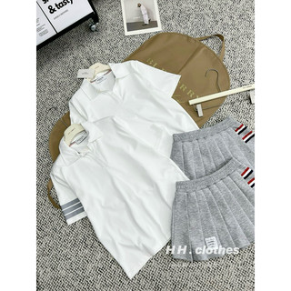 Set polo thom mix chân váy
