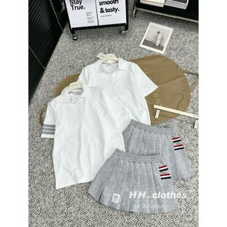 Set polo thom mix chân váy