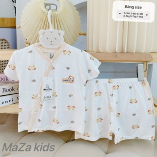 Bộ đồ cho bé sơ sinh cộc tay, quần áo sơ sinh cho bé 3-9kg chất vải pettit mềm mịn mát _ B82