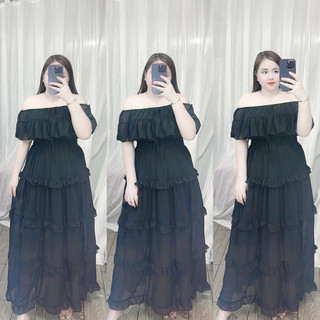 [BIGSIZE] Đầm cột nơ cổ  (60-90KG)