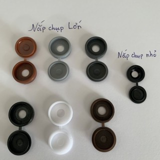Túi 100 cái nắp chụp mũ vít ( Nắp Lớn ) lỗ 6 mm che khuyết điểm, trang trí đầu mũ vít