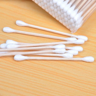 (COMBO 5 Gói - 500 Tăm Bông Gỗ Tiện Lợi) - Mỗi Gói 100 Cây Tăm Bông