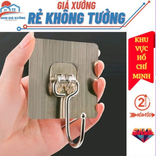 Set 50 Móc Dán Tường Inox Chịu Lực Treo Quần Áo,Đồ Dụng Cụ Nhà Bếp Nhà Tắm Siêu Tiện Lợi