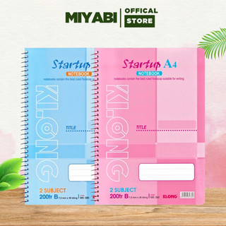  Sổ lò xo kẻ ngang a4 200 trang KLONG 58gsm - sổ a4 nhật kí - vở kẻ ngang học sinh sổ ghi chép giáo án - MIYABI 