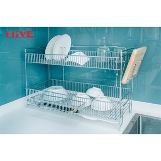 Giá úp chén bát wide 99 shelf 2 tầng inox cao cấp