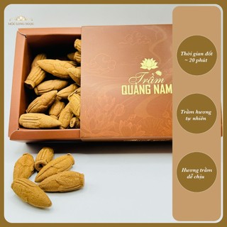 Nụ trầm hương, hộp giấy 38 nụ trầm hương Quảng Nam, Nụ Trầm khói ngược hương trầm tự nhiên dễ chịu