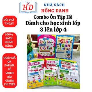 Sách - Combo Ôn Tập Hè Dành cho học sinh lớp 3 lên lớp 4 theo Chương Trình Mới