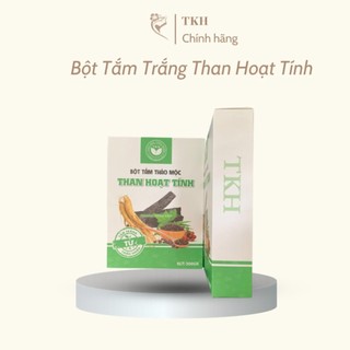 Bột tắm thảo mộc than hoạt tính tkh hộp 300g thảo mộc dưỡng trắng ngăn ngừa mụn