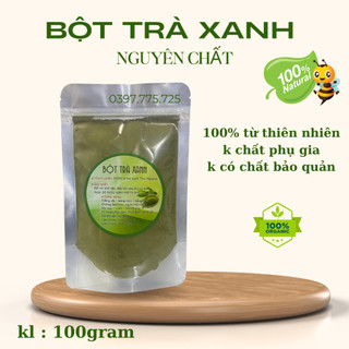 bột trà xanh 100gram sản phẩm hanmade