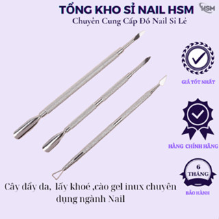  Cây đẩy da lấy khoé gỗ lấy khoé ,cào gel inux chuyên dụng ngành Nail  - Tổng sỉ nail HSM 