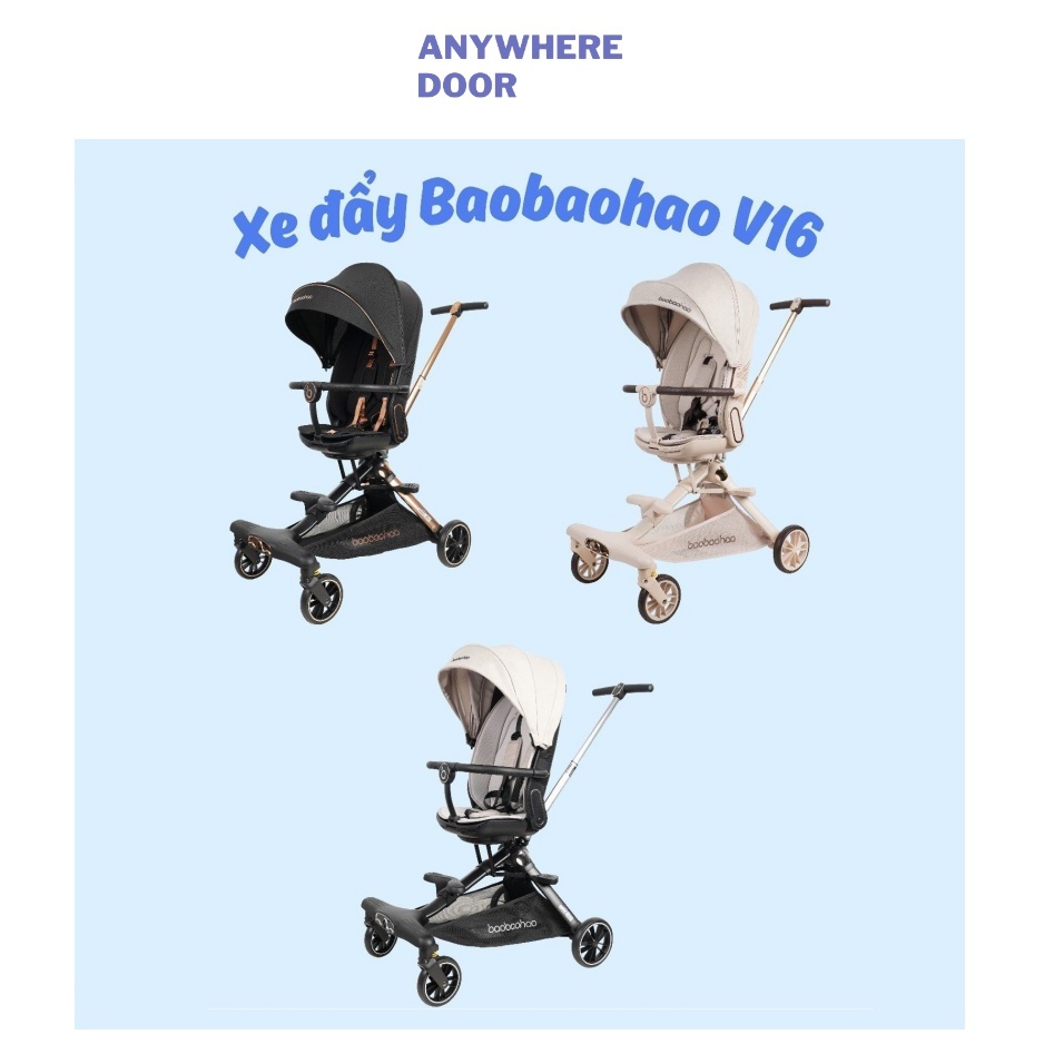 Xe đẩy BAOBAOHAO V16 hai chiều gấp gọn cho bé