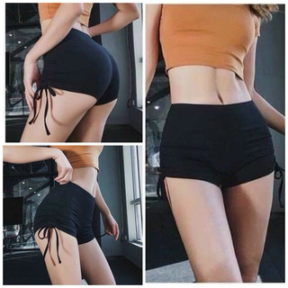 Quần short rút dây cạp cao tập gym yoga mẫu mới