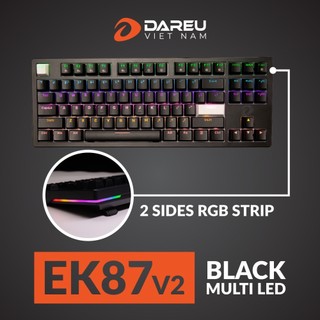 Bàn phím cơ Dareu EK87 Black V2 ( Blue - Red - Brown switch )
