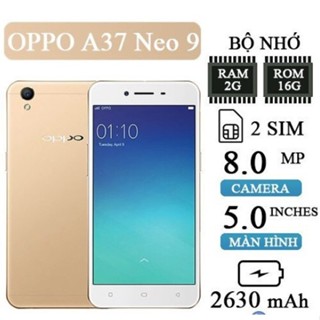  Điện thoại Oppo A37 Ram 2 16GB máy đẹp chạy mượt các ứng dụng giá siêu rẻ bảo hành 12 tháng 