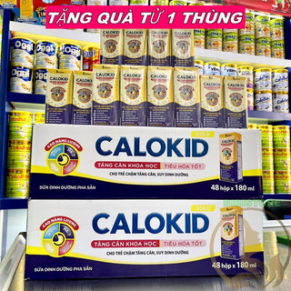 Thùng 48 hộp 180ml sữa bột pha sẵn calokid 180ml