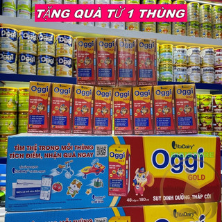 Thùng 48 hộp 180ml sữa bột pha sẵn oggi gold