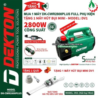 Máy rửa xe chỉnh áp dekton dk-cwr2800plus điện 220v