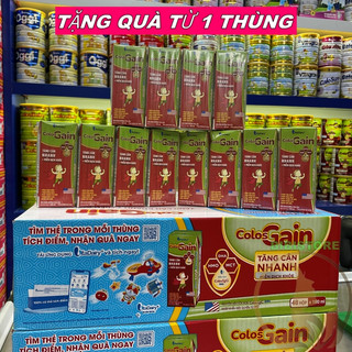 Sữa bột pha sẵn colos gain _thùng 48 hộp 180ml