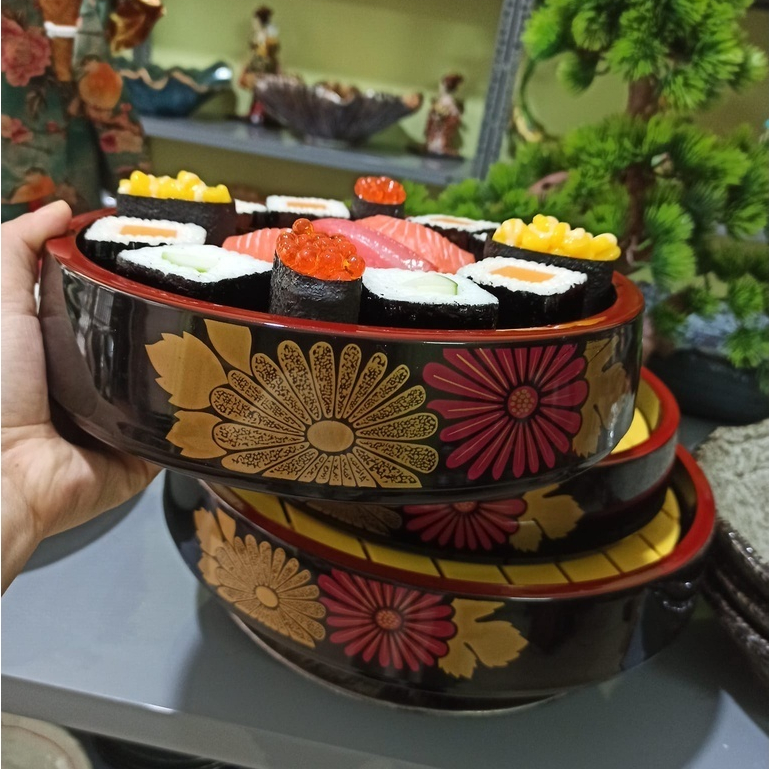 Khay sashimi hoa cúc, Khay hoa cúc decor sashimi Tròn- Vuông, khay sashimi trang trí bàn ăn