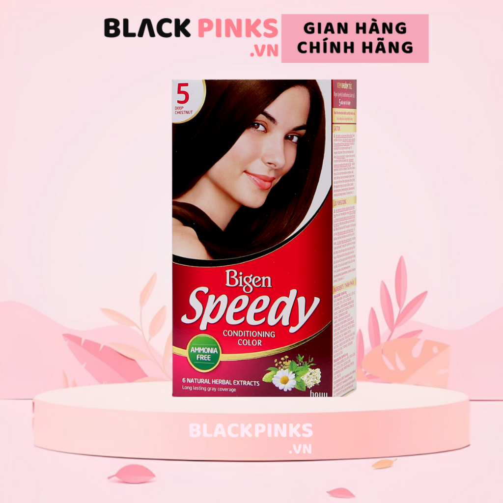 Thuốc nhuộm tóc Bigen phủ bạc màu nâu hạt dẻ 80ml