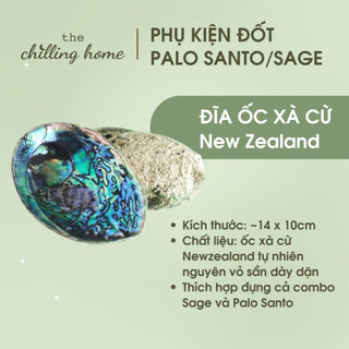 Vỏ ốc xà cừ - đĩa đựng xô thơm & palo santo - the chilling home