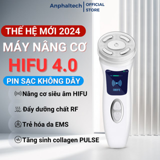 Máy Nâng Cơ Mặt HIFU MINI 4.0, Máy Nâng Cơ Trẻ Hóa Da, Xóa Nhăn, Làm Sáng Da bằng Công Nghệ Siêu Âm HIFU, RF, EMS, LED