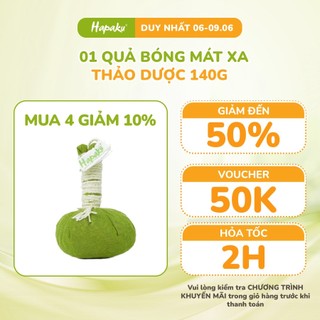 Bóng Massage Thảo Dược Hapaku 140g, Massage Toàn Thân Giảm Đau Nhức Cơ Thể