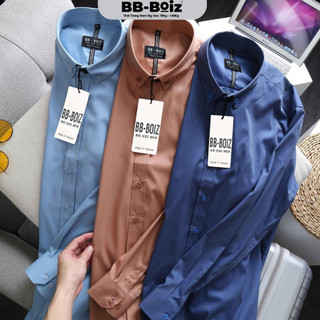 Áo sơ mi tay dài nam bb-boiz form bigsize 70kg - 130kg | công sở cao cấp