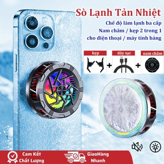 Quạt Tản Nhiệt Điện Thoại Sò Lạnh chơi game tiktok Livestream Ultra sò lạnh từ tính RGB xò lạnh cho Ipad/ip/Android