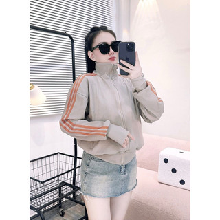 Áo khoác gân su cổ trụ