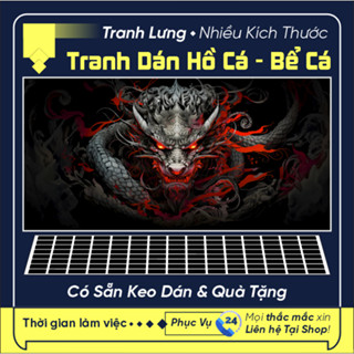  tranh dán hồ cá 3d đẹp tranh nền hồ cá dán bể cá - Có Sẵn Keo Dán - Nhiều Kích Thước 