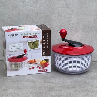 Rổ quay rau sống salad siêu khô an toàn không phải quay chỉ việc nhấn 4,5L