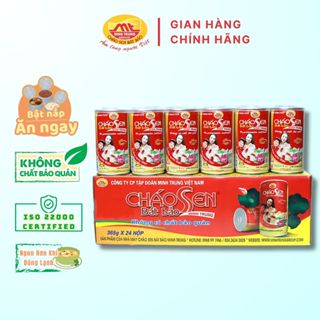 Cháo sen bát bảo Minh Trung ăn liền 1 thùng 24 lon - CSBB 24