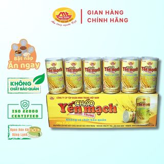 Cháo ăn liền yến mạch minh trung 1 thùng 24 lon - chaoyenmach 24