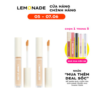 Combo 02 Kem che khuyết điểm kiềm dầu bền màu Lemonade Matte Addict Concealer (2 cây x3g)