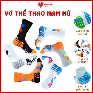 Tất Thể Thao Vớ Chạy Bộ Bóng Rổ Chuyên Dụng Chống Trơn Nam Nữ Cổ Ngắn Lửng Cao Đá Banh Cầu Lông Tennis Giá Rẻ