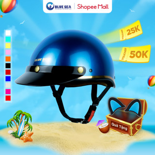 Mũ bảo hiểm 1/2 đầu, nửa đầu BLUESEA A366 - Sơn Bóng - Thời trang - Freezise - Chính hãng