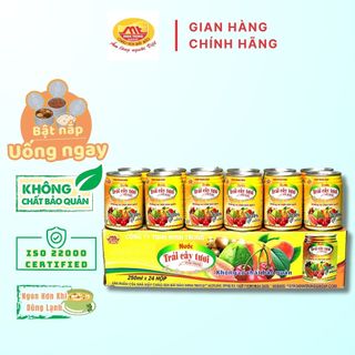 Nước trái cây minh trung 1 thùng 24 lon - nuoctraicay 24
