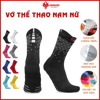 Tất Thể Thao Chính Hãng Cao Cấp Nam Nữ Vớ Bóng Rổ Chạy Bộ Đá Banh Bóng Chuyền Cầu Lông Tennis Đạp Xe