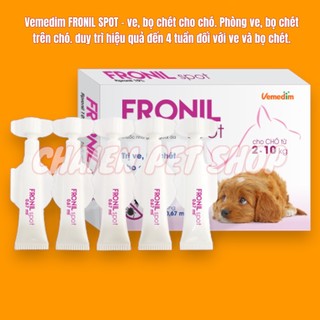 Nhỏ gáy fronil spot cho chó - ve,bọ chét - chó từ 2-10kg