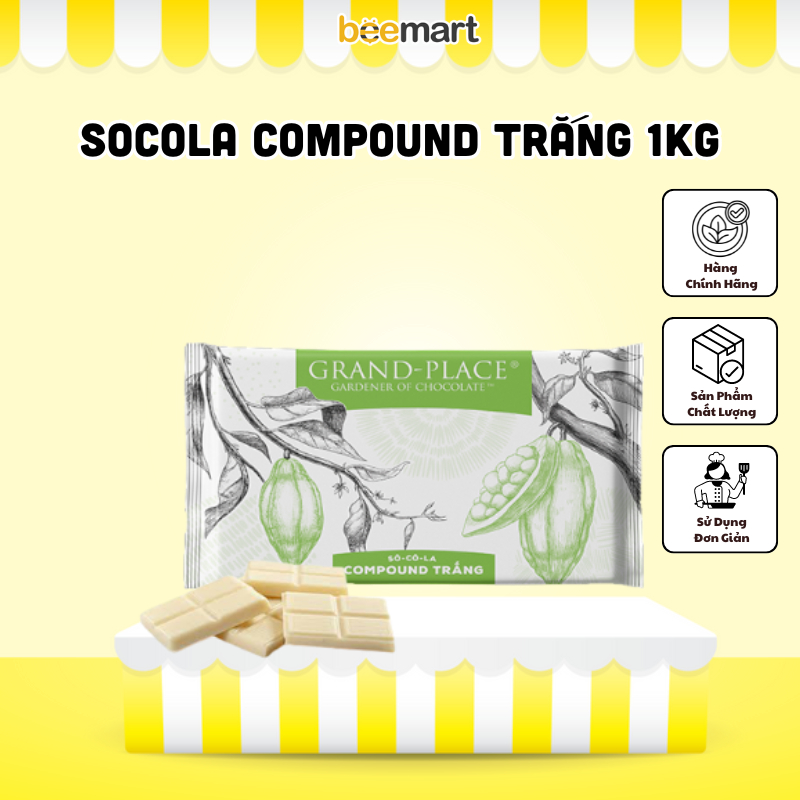 Socola compound trắng 1kg